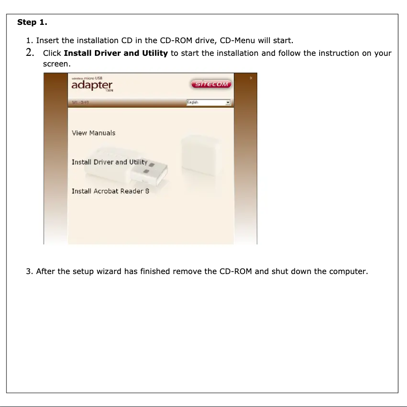 Page n°1 - Manuel utilisateur Sitecom WLA-2001
