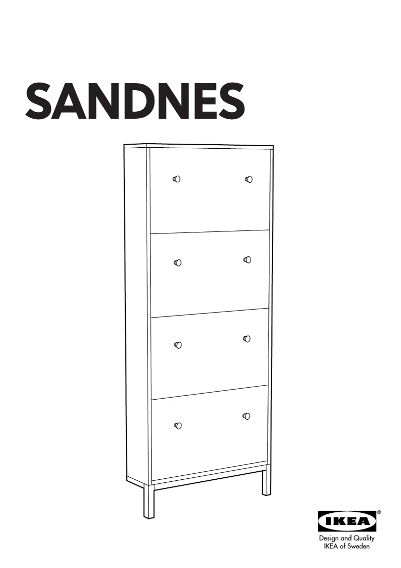 Page 1 de la notice Manuel utilisateur Ikea SANDNES