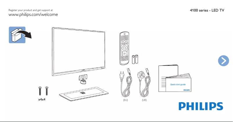 Image de la première page du manuel de l'appareil 40PFT4109
