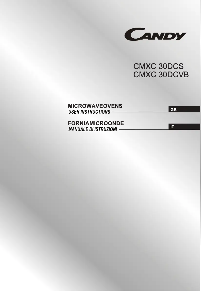 Imagen de la primera página del manual del dispositivo CMXC 30DCS
