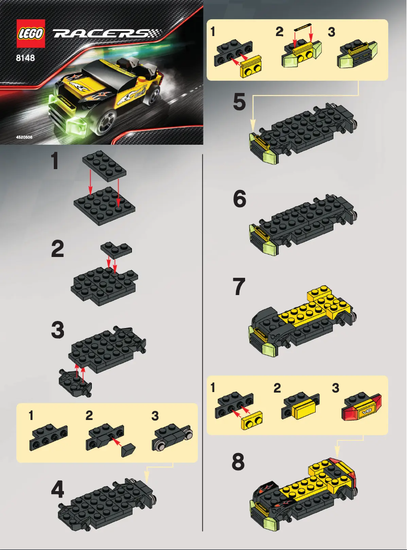 Page n°1 - Manuel utilisateur Lego Markant Racers Bundle