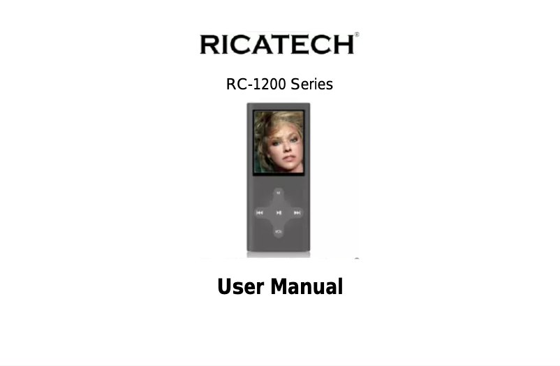 Image de la première page du manuel de l'appareil RC-1201