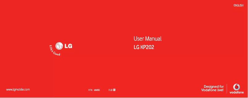 Page 1 de la notice Manuel utilisateur LG KP202