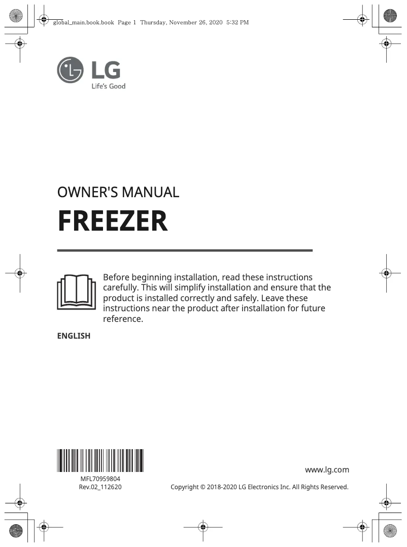 Page n°1 - Manuel utilisateur LG KF5237PZJZ