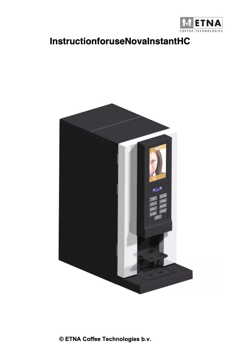 Page 1 de la notice Manuel utilisateur Etna Nova Instant HC