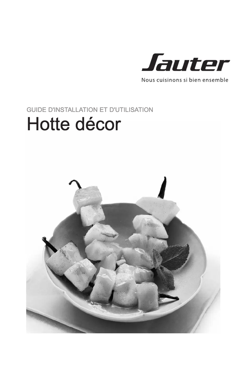 Page 1 of the manual User Manual Sauter SHB1944IX