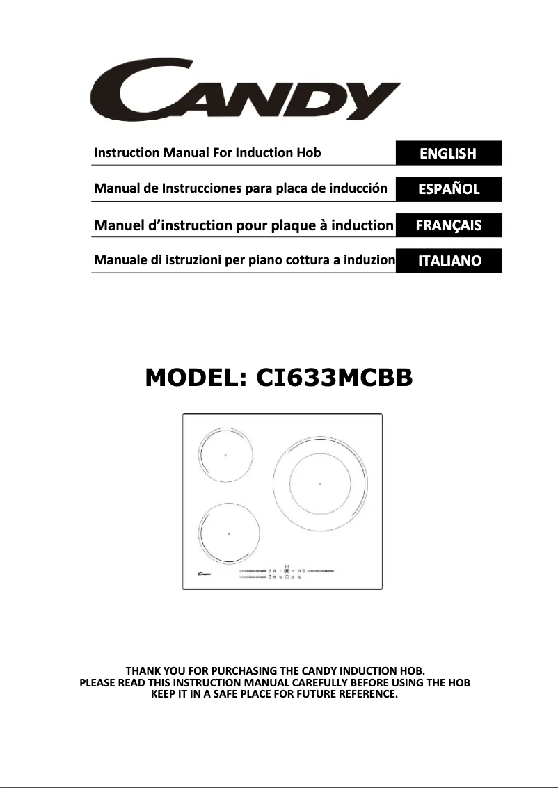 Image de la première page du manuel de l'appareil CI633MCBB