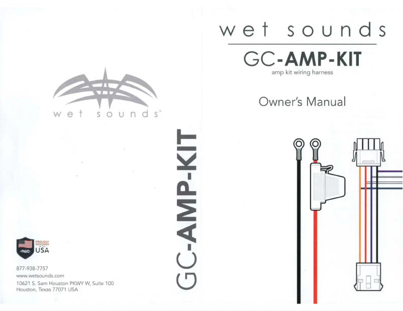 Image de la première page du manuel de l'appareil GC-AMP-KIT