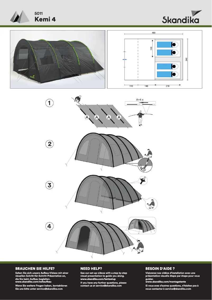 Page n°1 - Manuel utilisateur Skandika Kemi 4
