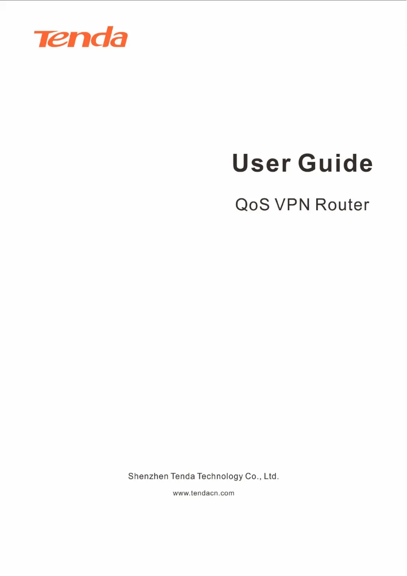 Página 1 del manual Manual de usuario Tenda G3