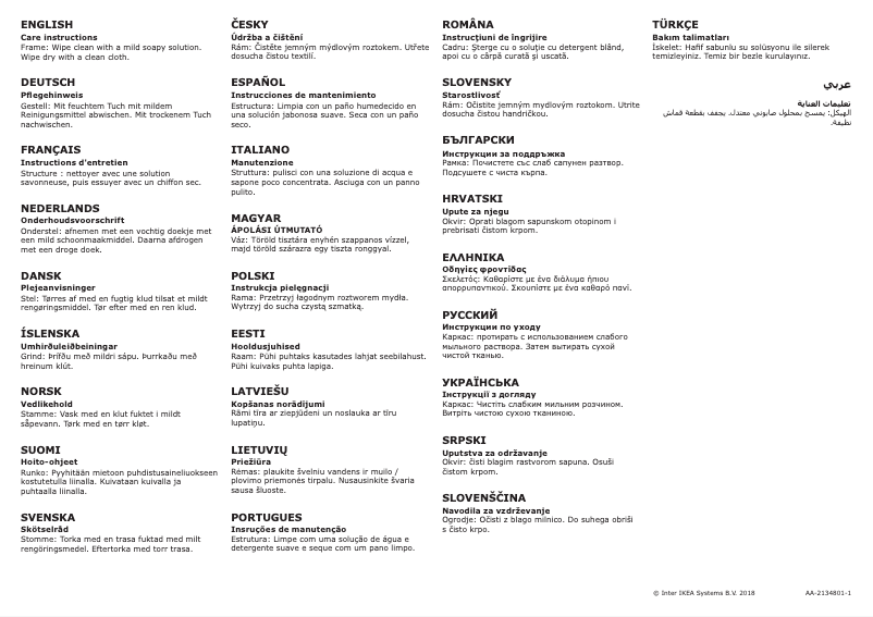 Page 1 de la notice Mode d'emploi Ikea MOLGER