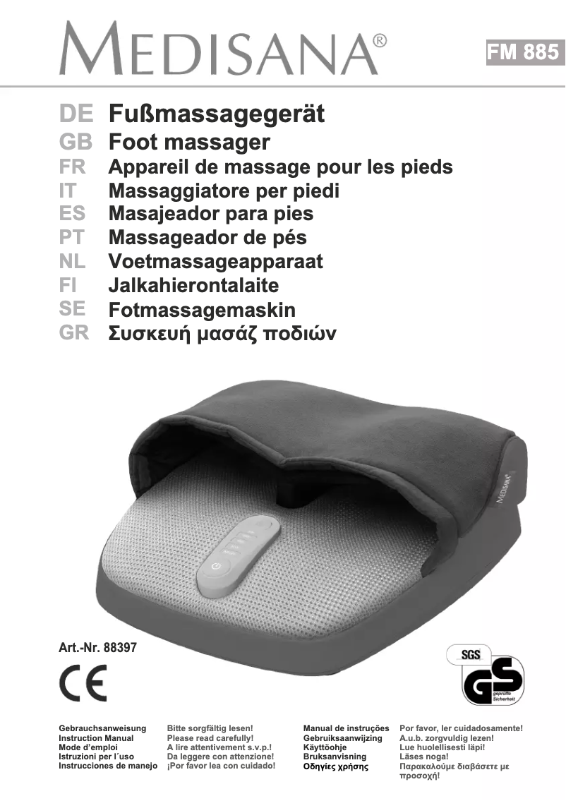 Página 1 del manual Manual de usuario Medisana FM 885