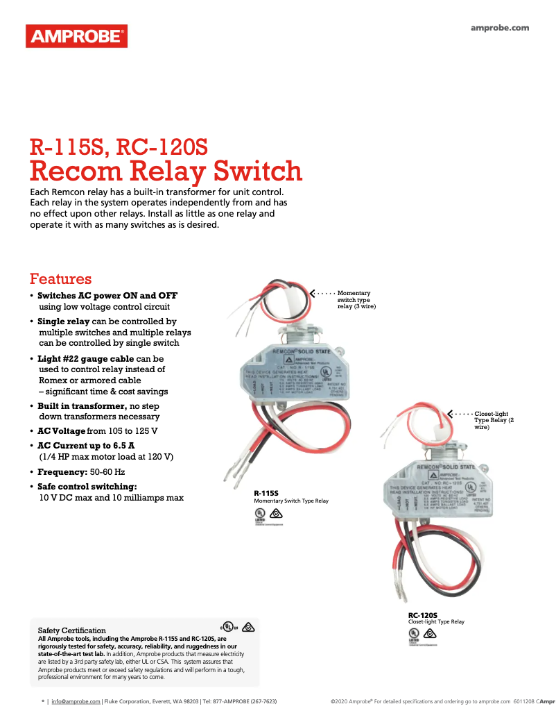 Imagen de la primera página del manual del dispositivo R-115S