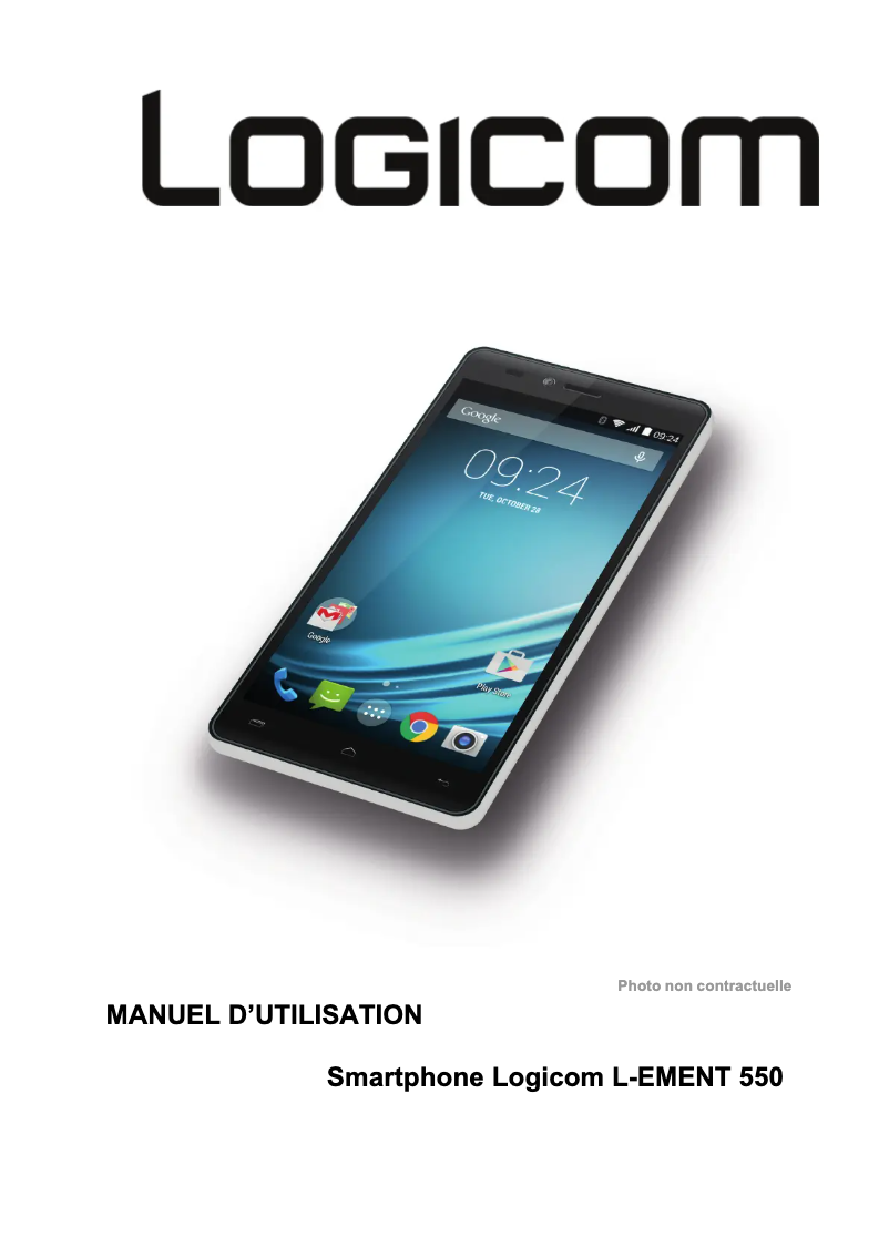 Page n°1 - Manuel utilisateur Logicom L-Ement 550