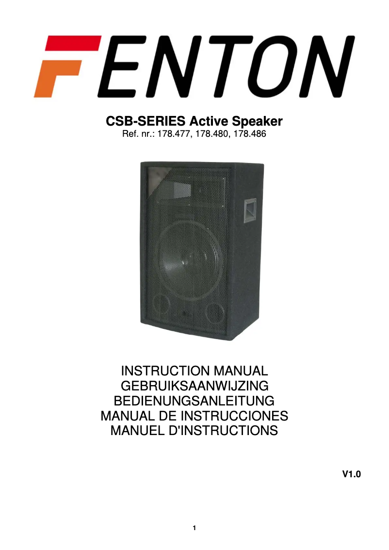 Image de la première page du manuel de l'appareil CSB12