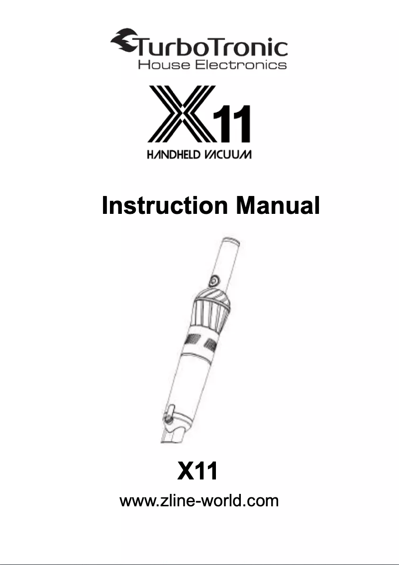 Image de la première page du manuel de l'appareil X11