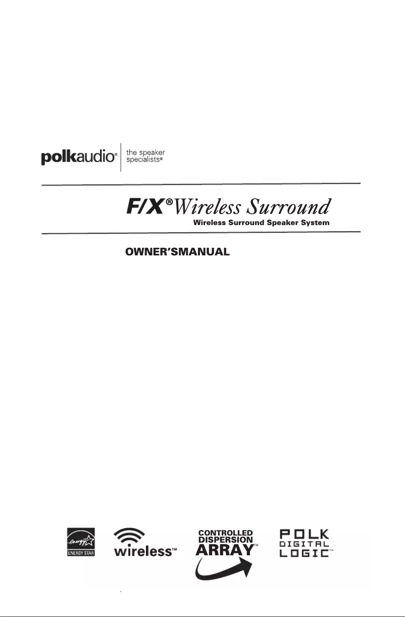 Image de la première page du manuel de l'appareil F/X Wireless Surround