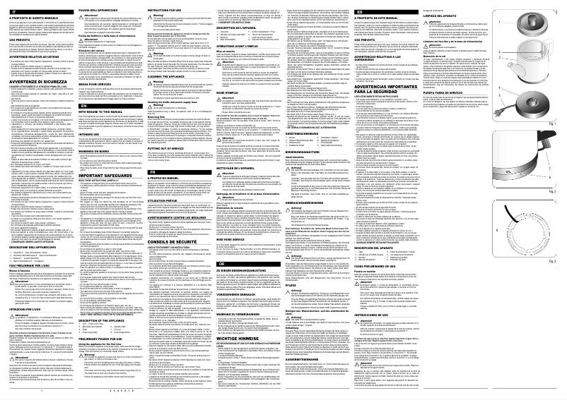 Image de la première page du manuel de l'appareil Lipton 2891