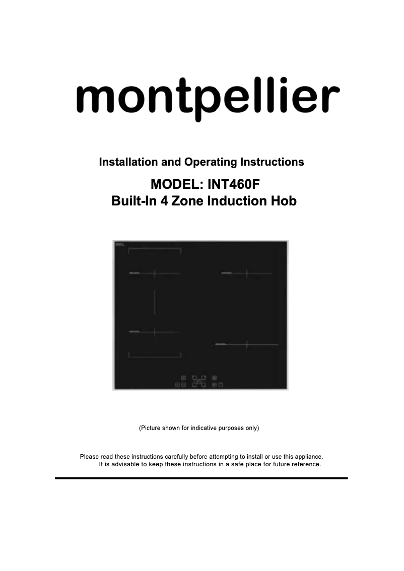 Page 1 de la notice Manuel utilisateur Montpellier INT460F