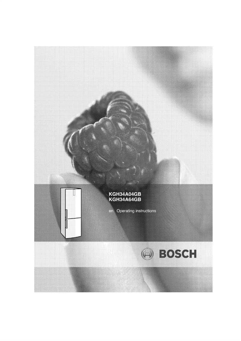 Page n°1 - Manuel utilisateur Bosch KGH34A04GB