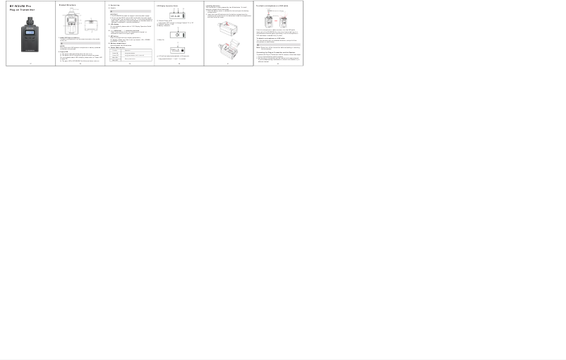 Page n°1 - Manuel utilisateur BOYA BY-WXLR8 Pro