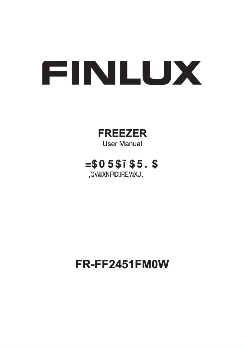 Image de la première page du manuel de l'appareil FR-FF2451FM0W