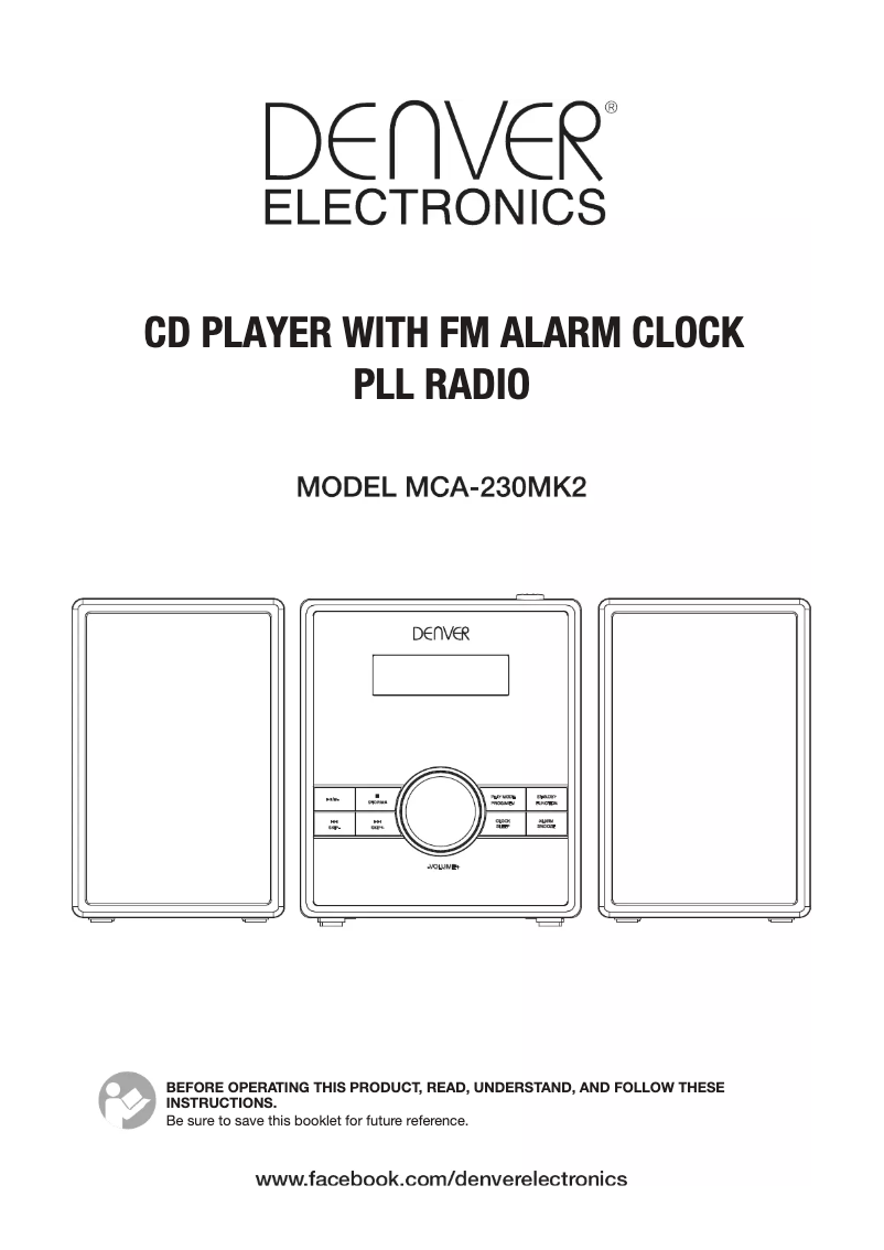 Página 1 del manual Manual de usuario Denver MCA-230 MK2