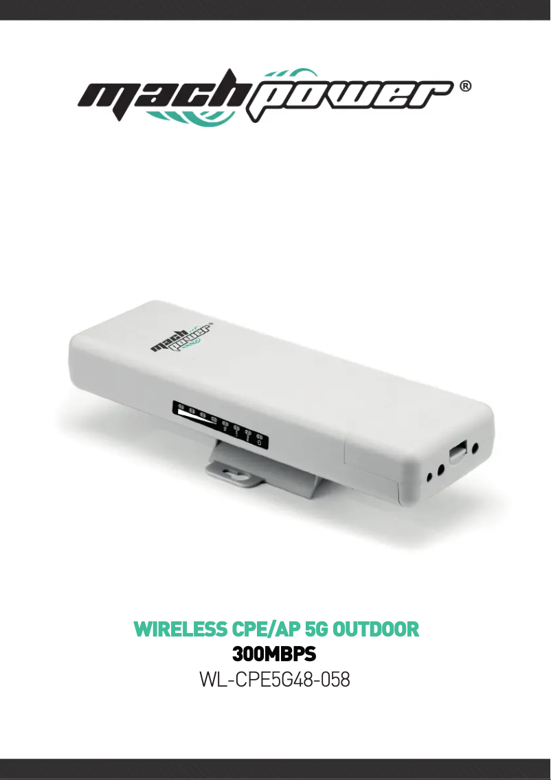 Page 1 de la notice Manuel utilisateur Mach Power WL-CPE5G48-058