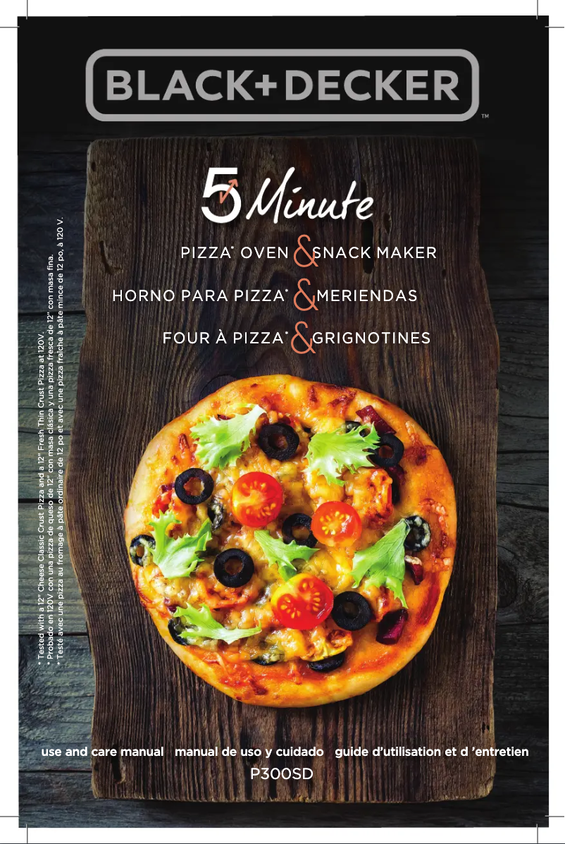 Page 1 de la notice Manuel utilisateur Black & Decker P300S