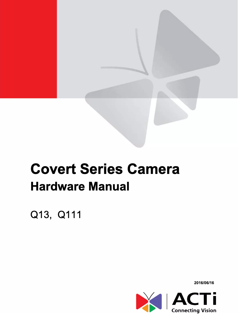 Image de la première page du manuel de l'appareil Q111