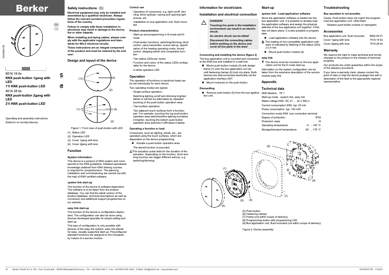 Imagen de la primera página del manual del dispositivo 80162869