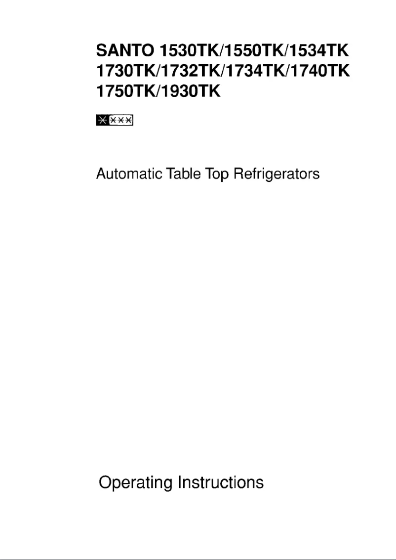 Page n°1 - Manuel utilisateur AEG Santo 1550 TK