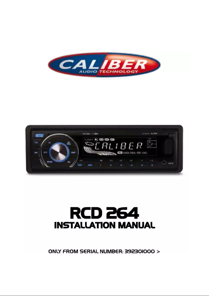 Página 1 del manual Manual de usuario Caliber RCD 264