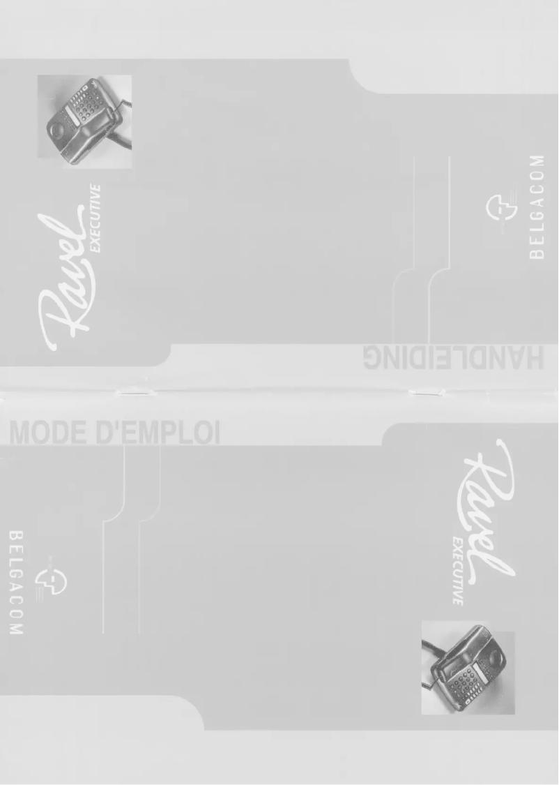 Page 1 de la notice Manuel utilisateur Belgacom Ravel Executive