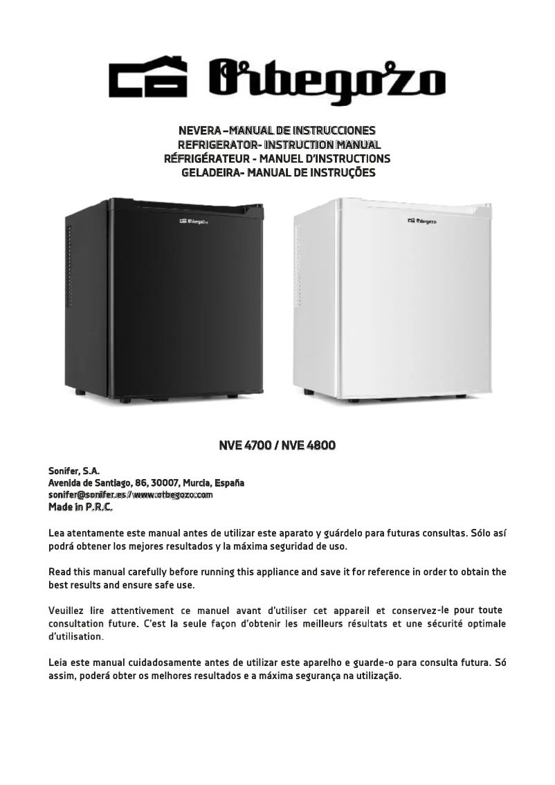 Image de la première page du manuel de l'appareil NVE 4700