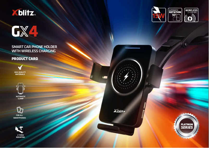 Page n°1 - Fiche technique Xblitz GX4