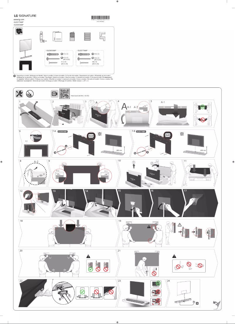 Page n°1 - Manuel utilisateur LG OLED65W8PLA