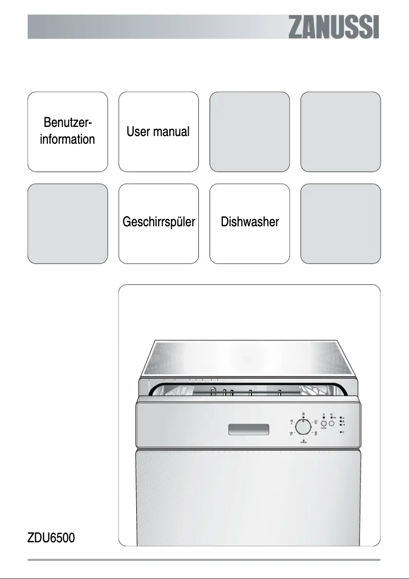 Page n°1 - Manuel utilisateur Zanussi ZDU6500