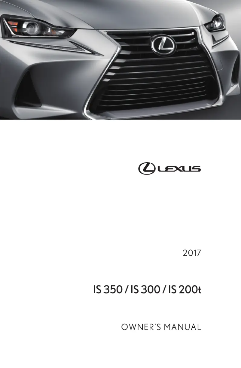 Página 1 del manual Manual de usuario Lexus IS 300 (2017)