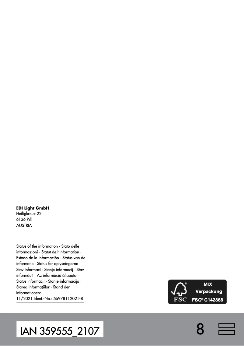 Page 1 de la notice Manuel utilisateur Livarno Lux IAN 359555