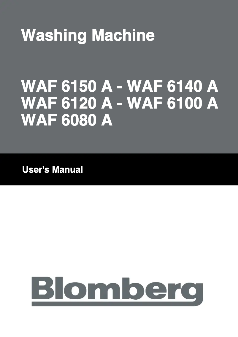 Page 1 de la notice Manuel utilisateur Blomberg WAF 6100 A