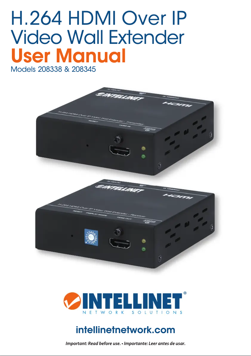 Image de la première page du manuel de l'appareil 208345