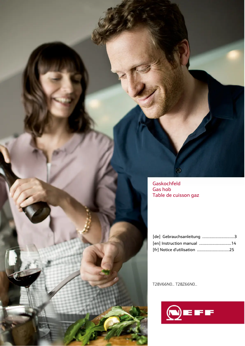 Page n°1 - Manuel d'utilisation et d'entretien Neff T28V66N0