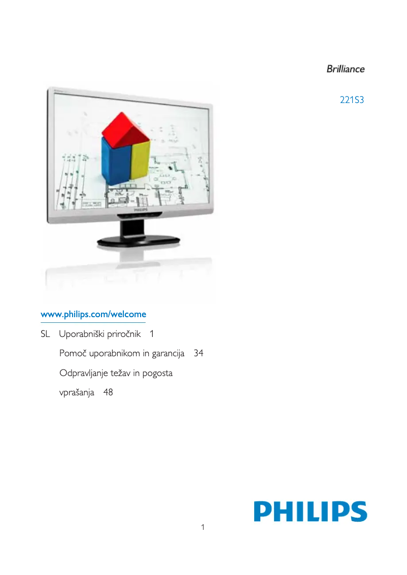 Image de la première page du manuel de l'appareil Brilliance 221S3SB