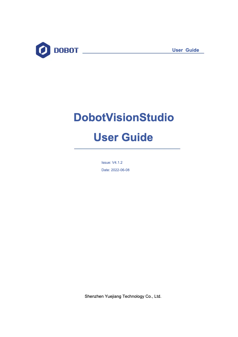 Página 1 del manual Manual de usuario Dobot Magician