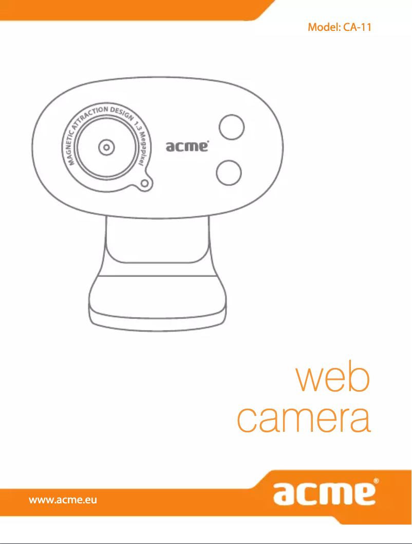 Page 1 de la notice Manuel utilisateur Acme Made CA11