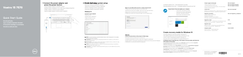 Image de la première page du manuel de l'appareil Vostro 15-7570