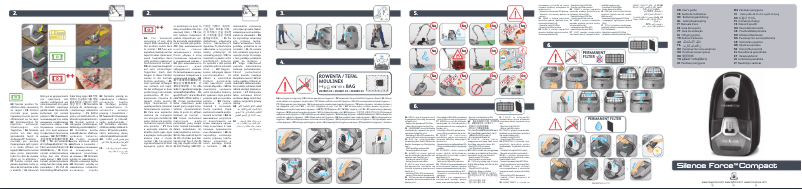 Page 1 de la notice Manuel utilisateur Tefal Silence Force Compact TW6355