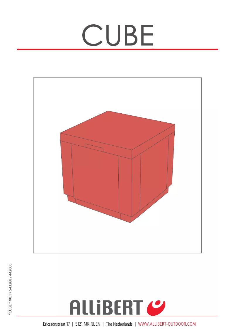 Image de la première page du manuel de l'appareil Cube pouf