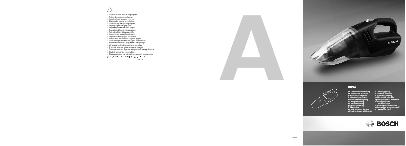 Page 1 de la notice Manuel utilisateur Bosch BKS4003